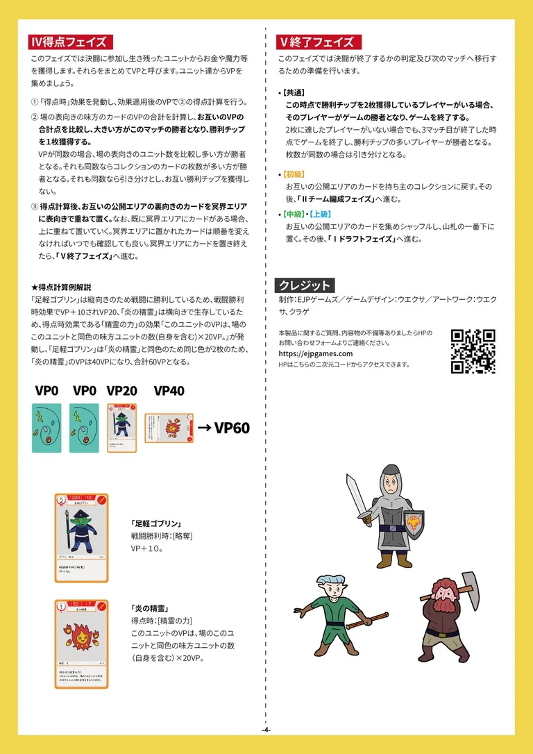 ビギナーズドラフト説明書4ページ目